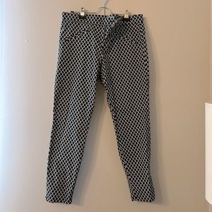 GAP ultra skinny black and white dress pant